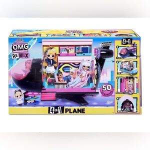 L.O.L. Surprise! Remix 4-in-1 Plane - Pink and Black